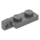 LEGO lapos csuklós elem 1×2 egyik végén csatlakozóval, sötétszürke (44301)